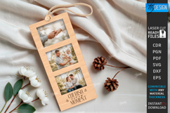 Photo Strip Frame Laser Cut | Keepsakes | Family Memory SVG Product Image 1