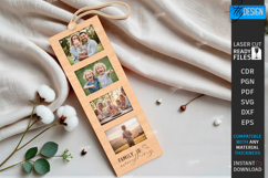 Photo Strip Frame Laser Cut | Keepsakes | Family Memory SVG Product Image 1