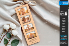 Photo Strip Frames Laser Cut Bundle | Keepsakes | Family SVG Product Image 9