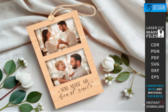 Photo Strip Frame Laser Cut | Keepsakes | Family Memory SVG Product Image 1