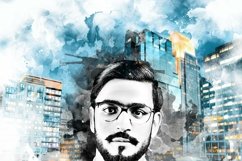 Watercolor Double Expose Effect Product Image 14