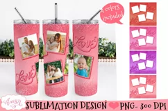 Add your own photos tumbler wrap template for sublimation Product Image 1