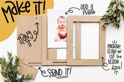 Stripes Picture Frame | Laser Cut Photo Frames Product Image 2