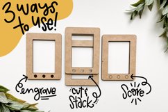 Stripes Picture Frame | Laser Cut Photo Frames Product Image 3