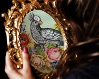 Vintage Cross Stitch Scheme Black cockatoo Product Image 7