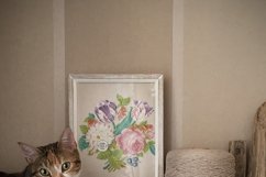 Vintage Cross Stitch Scheme Spring flowers Product Image 2