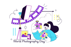 10 World Photography Day Illustration Product Image 2