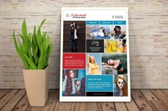 Modern photography flyer template perfect for promoting photo sessions, studios, and events. Fully editable design for photographers and creatives.