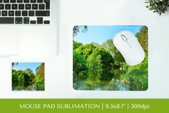 Scenic landscape mouse pad sublimation design PNG 009 Product Image 1