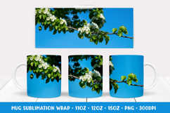 Blooming Apple Blossoms Mug Wrap Sublimation Design 003 Product Image 1