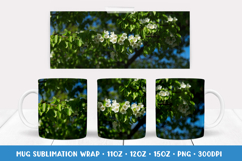 Blooming Apple Tree Blossoms Mug Wrap Sublimation Design 004 Product Image 1