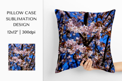 Blooming Cherry Blossom Pillow Case Sublimation Design 09 Product Image 1