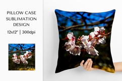 Blooming Cherry Blossom Pillow Case Sublimation Design 10 Product Image 1