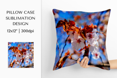 Blooming Cherry Blossom Pillow Case Sublimation Design 14 Product Image 1