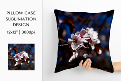 Blooming Cherry Blossom Pillow Case Sublimation Design 17 Product Image 1