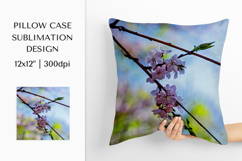 Cherry Blossom in Bloom Pillow Case Sublimation Design 18 Product Image 1