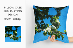 Blooming Apple Tree Pillow Case Sublimation Design PNG 03 Product Image 1