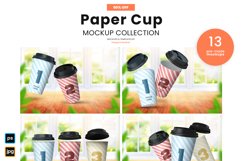 13 photorealistic paper coffee cup mockup psd download