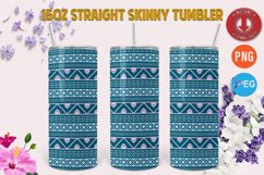 Pattern Ethnic 15oz Straight Skinny Tumbler Bundles 4 Desgin Product Image 2