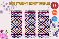 Pattern Ethnic 15oz Straight Skinny Tumbler Bundles 4 Desgin Product Image 3