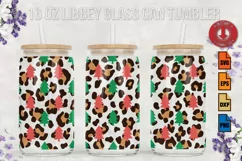 Christmas SVG 16oz Libbey Glass Can Tumbler Product Image 1