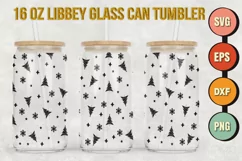 Christmas Tree svg 16oz Libbey Glass Can Tumbler Product Image 1