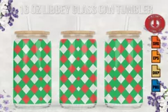 Christmas SVG 16oz Libbey Glass Can Tumbler Product Image 1