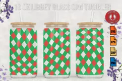 Christmas SVG 16oz Libbey Glass Can Tumbler Product Image 1