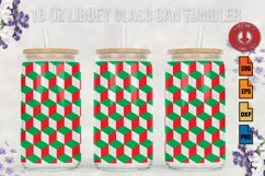 Christmas SVG 16oz Libbey Glass Can Tumbler Product Image 1