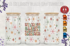 Funny Christmas Svg 16oz Libbey Glass Can Tumbler Product Image 1