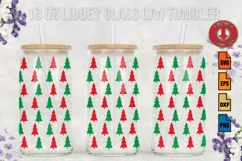 christmas tree SVG 16oz Libbey Glass Can Tumbler SVG Product Image 1