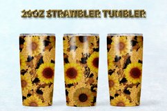 Sunflower Leopard 20oz Strawbler Tumbler Bundles 10 Designs Product Image 6