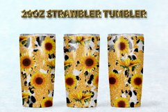 Sunflower Leopard 20oz Strawbler Tumbler Bundles 10 Designs Product Image 7