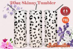 Leopard Print 20oz Skinny Tumbler for sublimation Bundle PNG Product Image 5