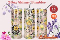 Leopard Print 20oz Skinny Tumbler for sublimation Bundle PNG Product Image 5