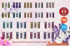 Mama Bundle 18 Design 20 oz Skinny Tumbler PNG And JPG Product Image 1
