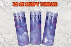 Agate Marble Glitter 20oz Skinny Tumbler Designs Product Image 2
