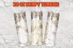Agate Marble Glitter 20oz Skinny Tumbler Designs Product Image 5