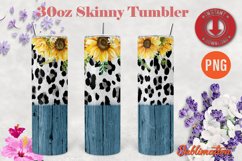 Sunflower And Wods 30oz Skinny Tumblers PNG Product Image 1