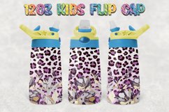 Leopard Print Flowers 12oz Kids Flip Cup Bundles 4 Design Product Image 2