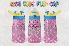 Mermaid Glitter 12oz Kids Flip Cup Bundles 4 Design Product Image 5