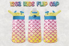 Mermaid Glitter 12oz Kids Flip Cup Design PNG Product Image 1