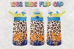 Leopard Print Flowers 12oz Kids Flip Cup Bundles 4 Design Product Image 4