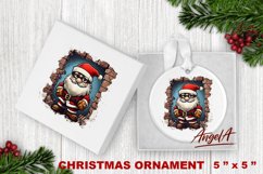 Christmas ornament sublimation / Santa Claus illustration Product Image 1