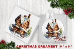 Christmas ornament sublimation / fairy house sublimation Product Image 1