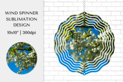 Cherry Blossom in Bloom Wind Spinner Sublimation Design 007 Product Image 1
