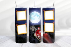 Merry Christmas Photo Tumbler Design PNG, instant download Product Image 4