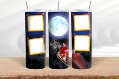 Merry Christmas Photo Tumbler Design PNG, instant download Product Image 2