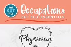 Physician svg with heart - perfect for tote bags, tshirts and other gifts.