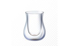 double glass cup mug vector Product Image 1